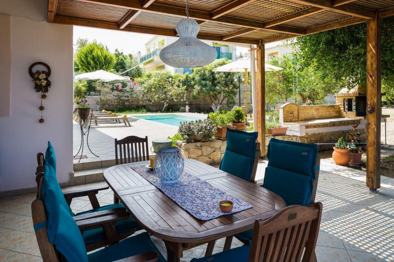 Carpe Diem-Luxury Villa With Private Pool Agia Paraskevi  エクステリア 写真